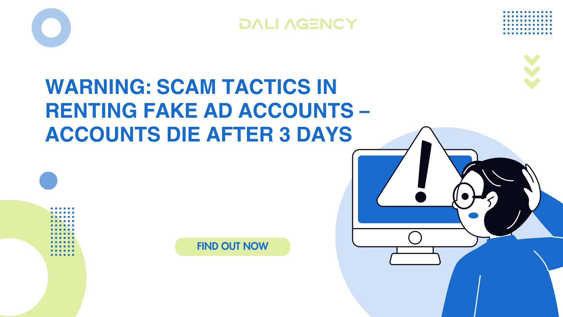 Warning Scam tactics in renting fake ad accounts – Accounts die after 3 days